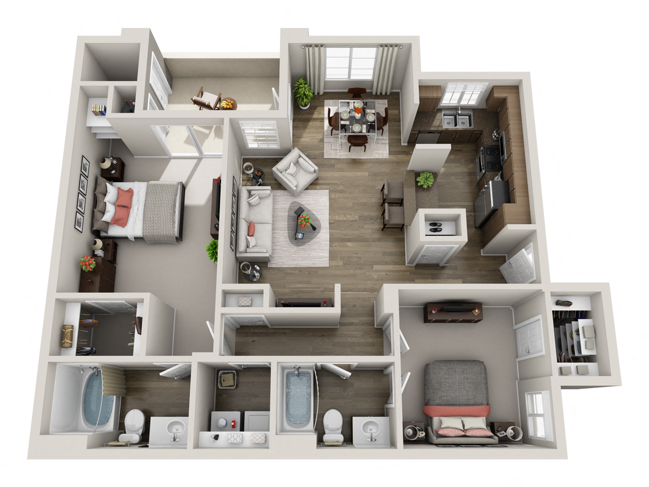 Floor plan layout diagram for Madrid (Signature)