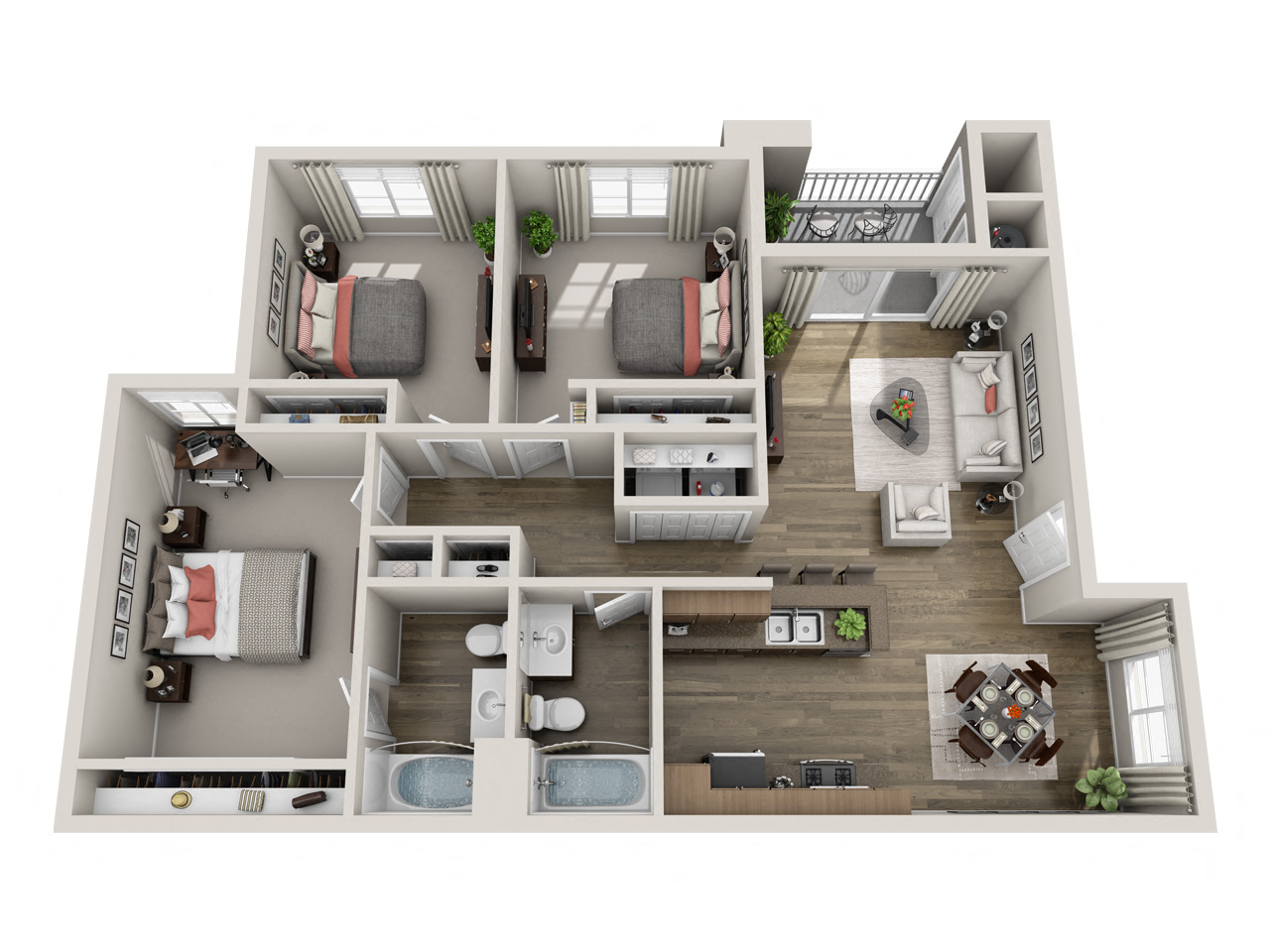 Floor plan layout diagram for Barcelona (Signature)