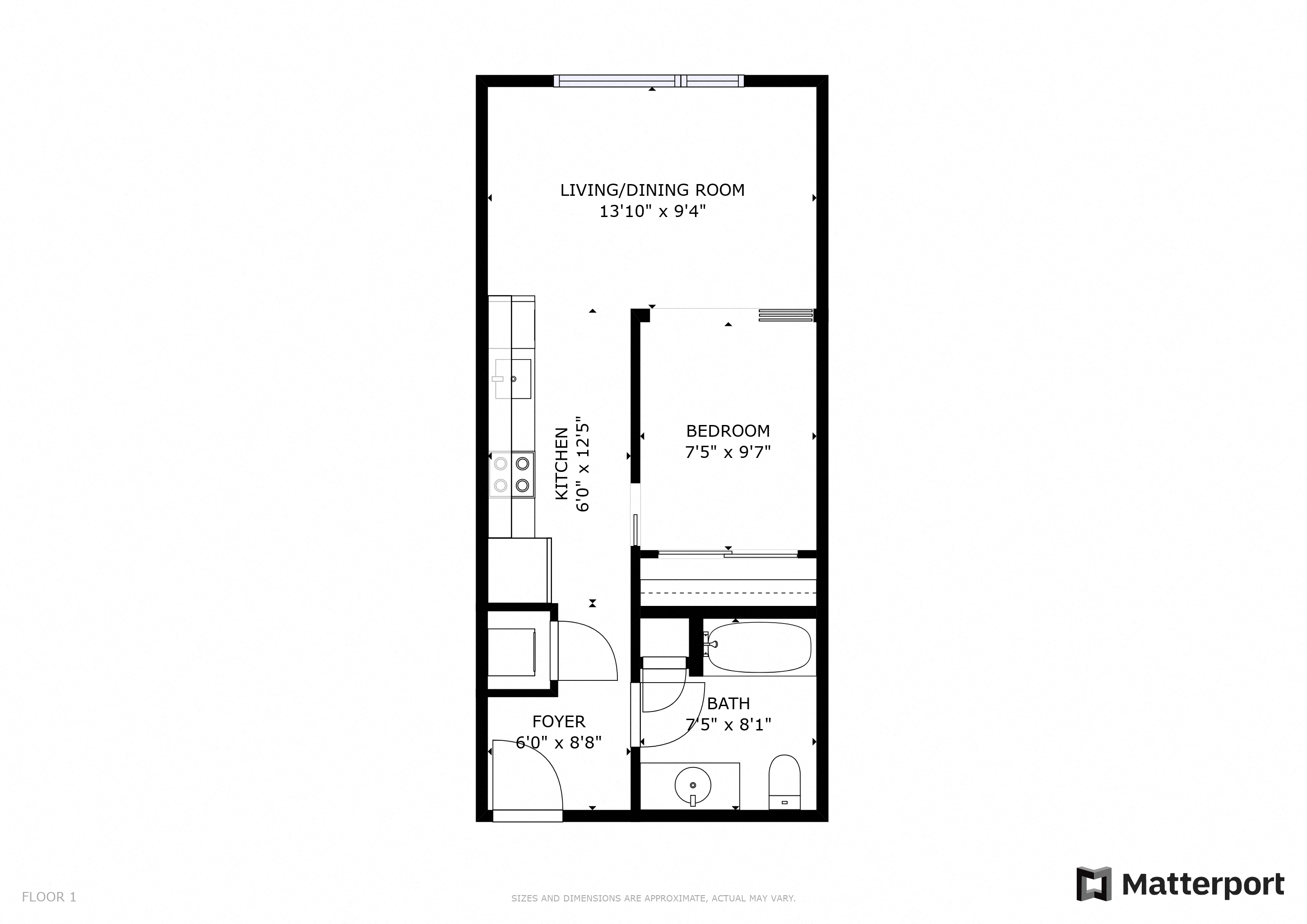 1 Bed 1 Bath 1x1 Open at Ludwig Apartments