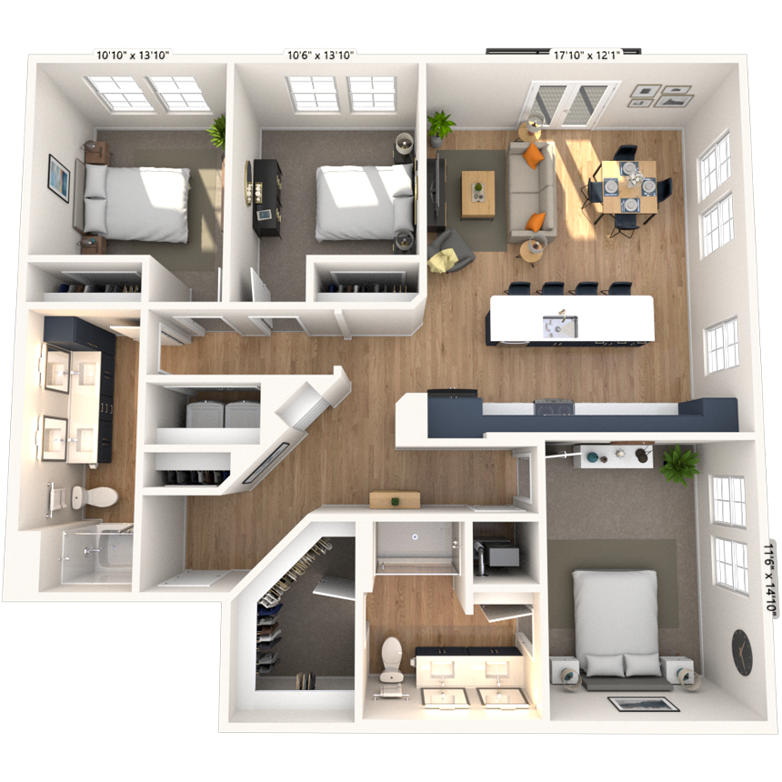 C3 3x2 1418-1433 SF-FP floor plan