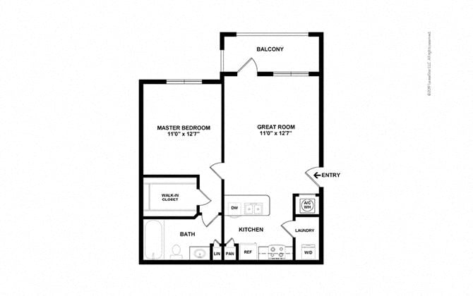 Floor Plan Image of Apartment Apt 09-204