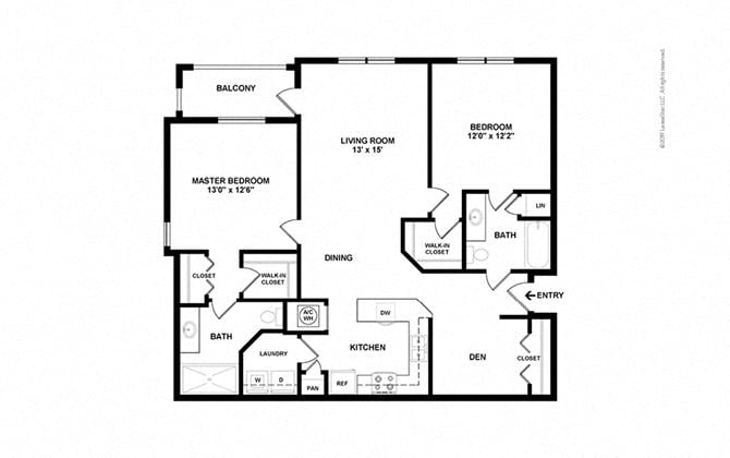 Floor Plan Image of Apartment Apt 22-312