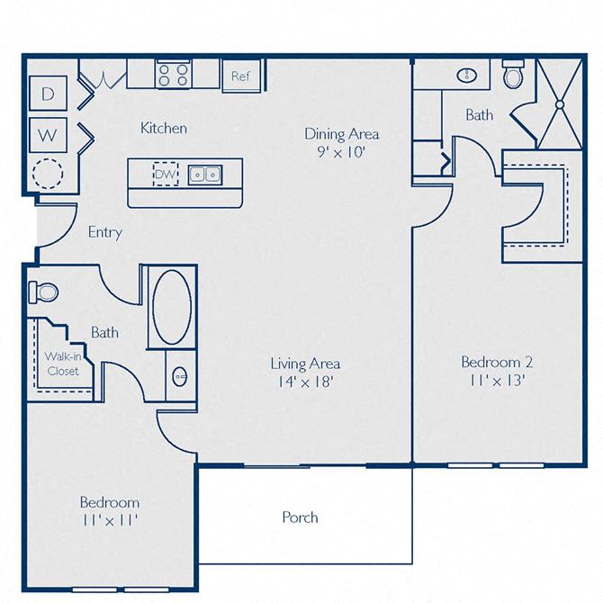 B2A floor plan