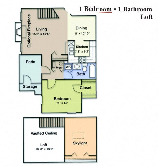 1 Bedroom 1 Bathroom Loft Newly Renovated
