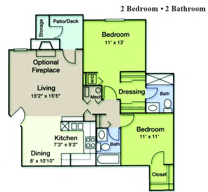 2 Bedroom 2 Bathroom Newly Renovated