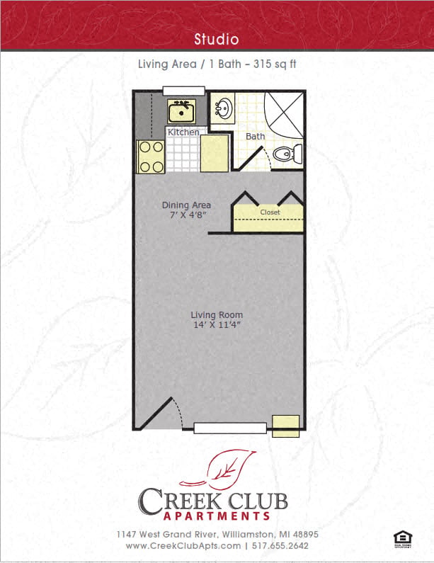 Studio floor plan