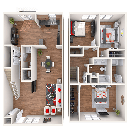 The Belmont Townhome floor plan