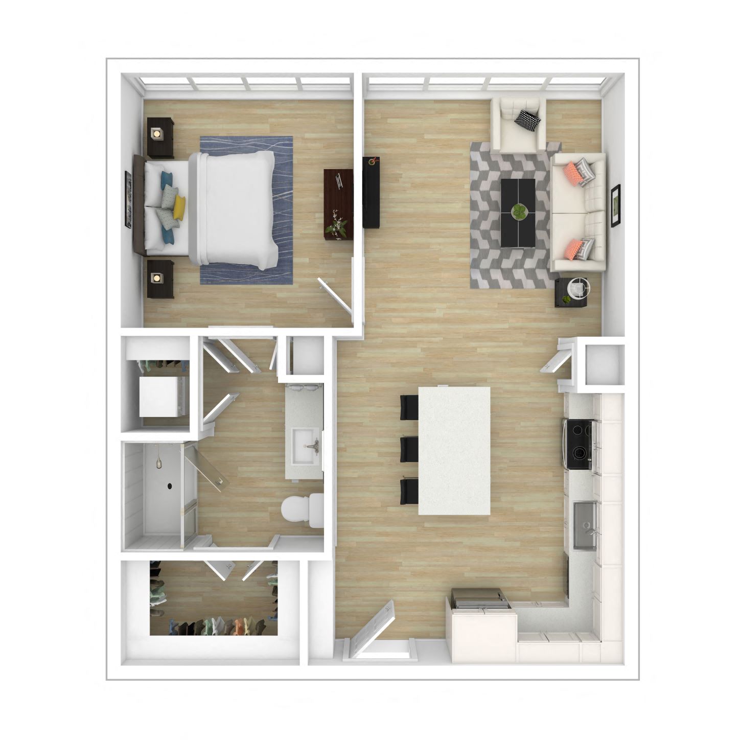 Floor plan layout diagram for 1A - AMFI 120% - INCOME RESTRICTIONS APPLY
