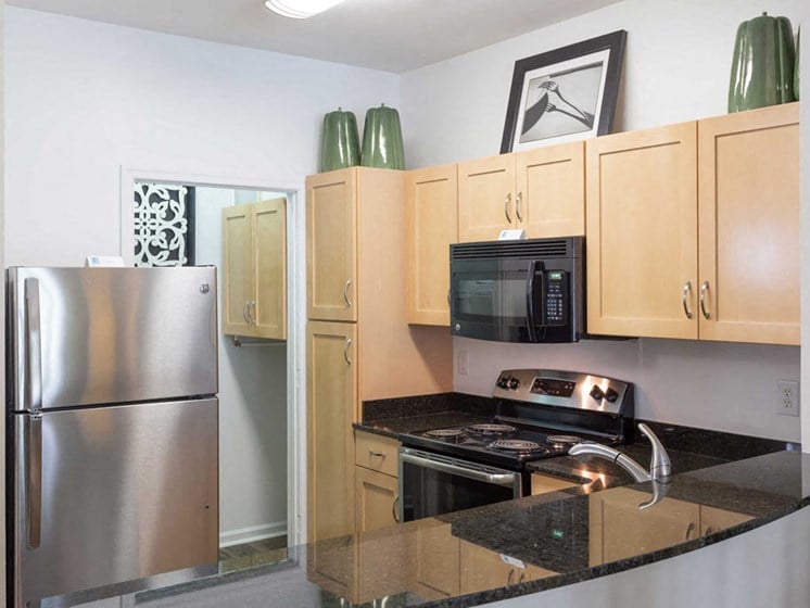 Habour Breeze Luxury Apartment Kitchen with stainless steel appliances