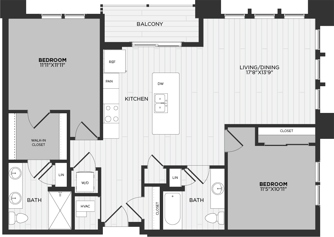 Apartment 108 floorplan