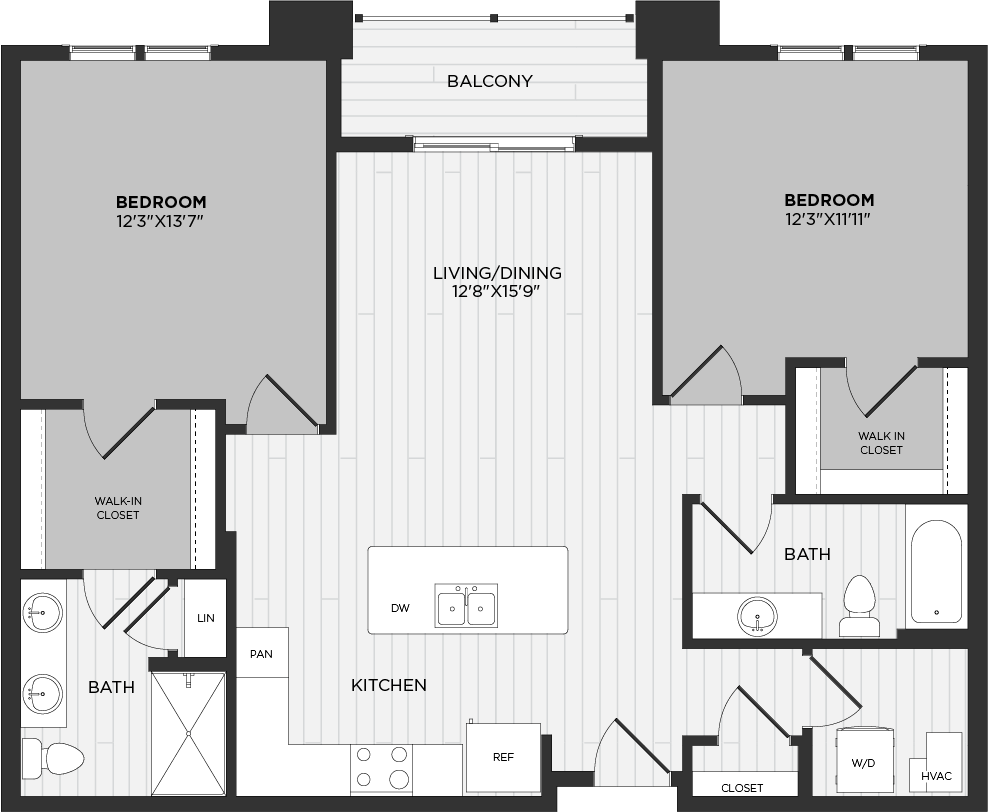 Apartment 225 floorplan
