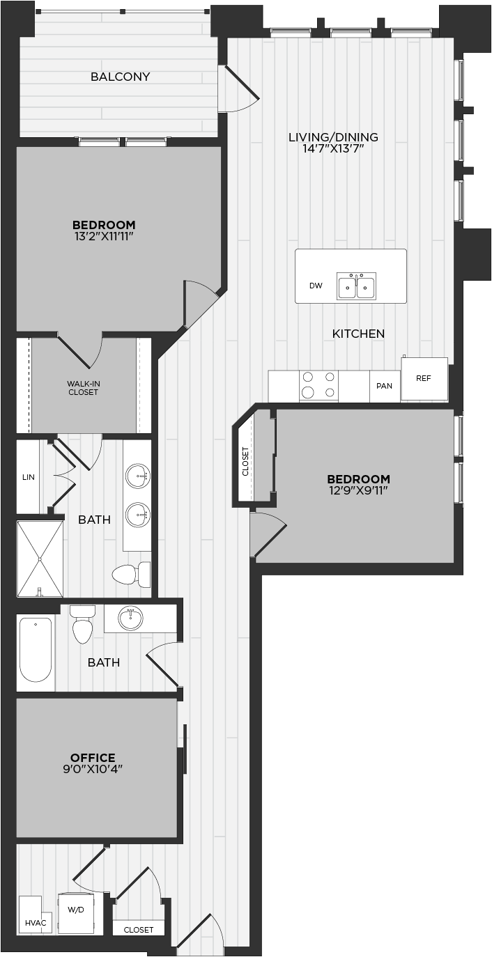 Apartment 421 floorplan