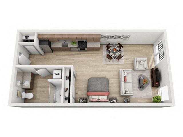 The Boxcar floor plan