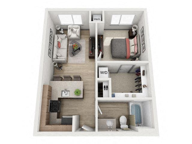 The Caboose floor plan