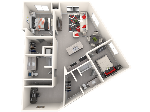 The Freight Train floor plan