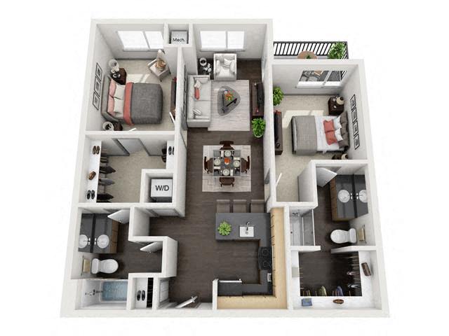 The Locomotive floor plan