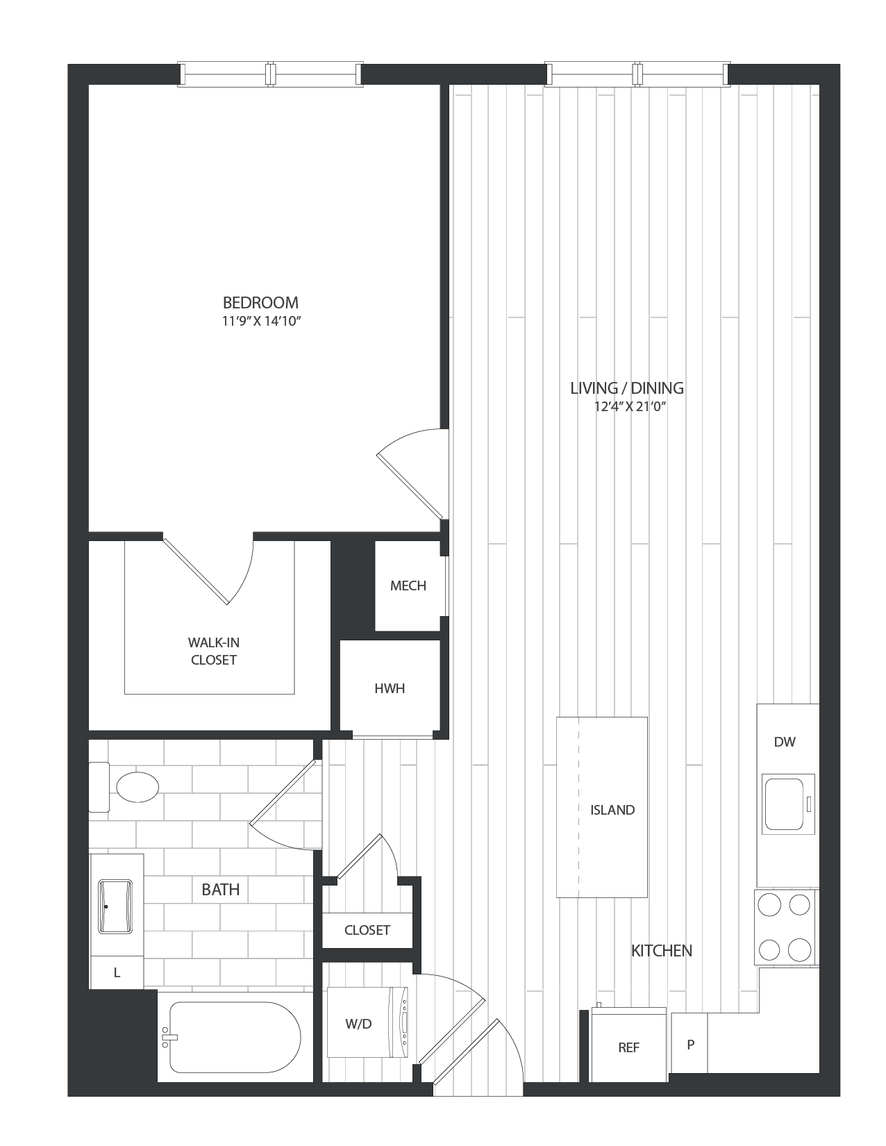floor plan image of apartment 1353