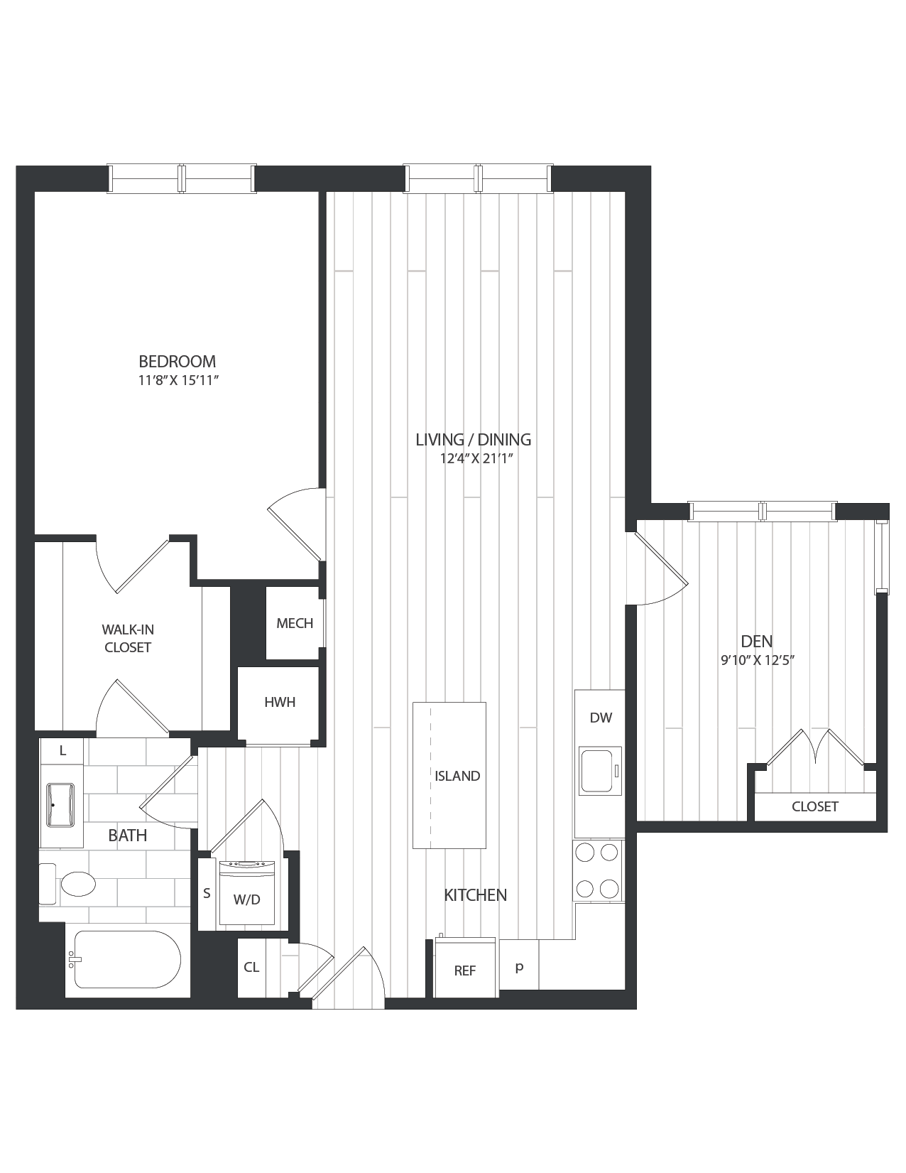 floor plan image of apartment 1456
