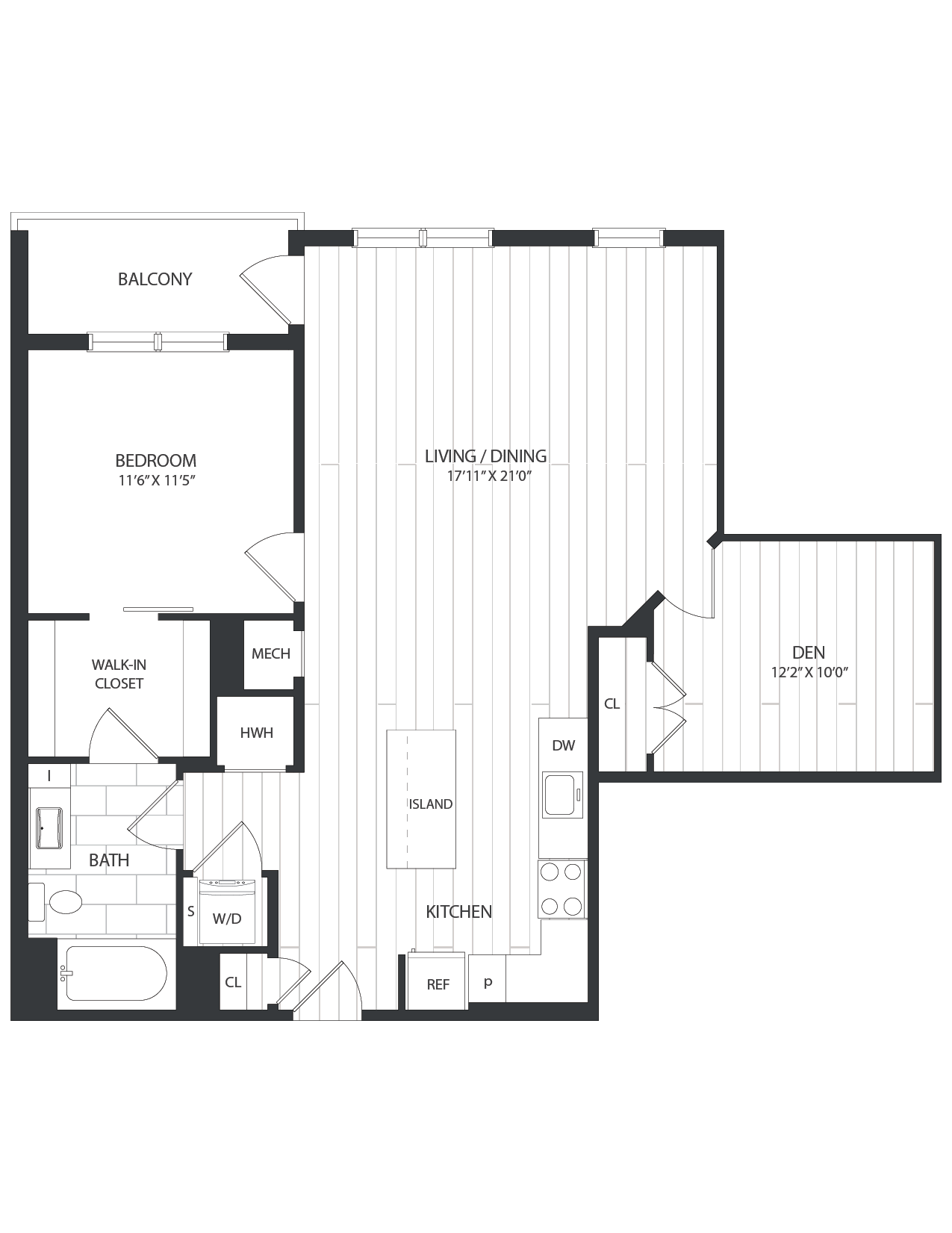 floor plan image of apartment 1232
