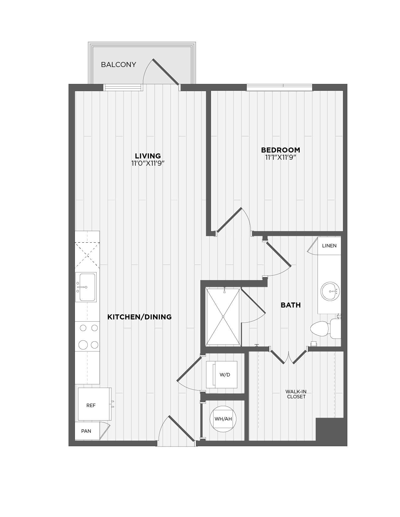 Floor Plan Image of Apartment Apt 214