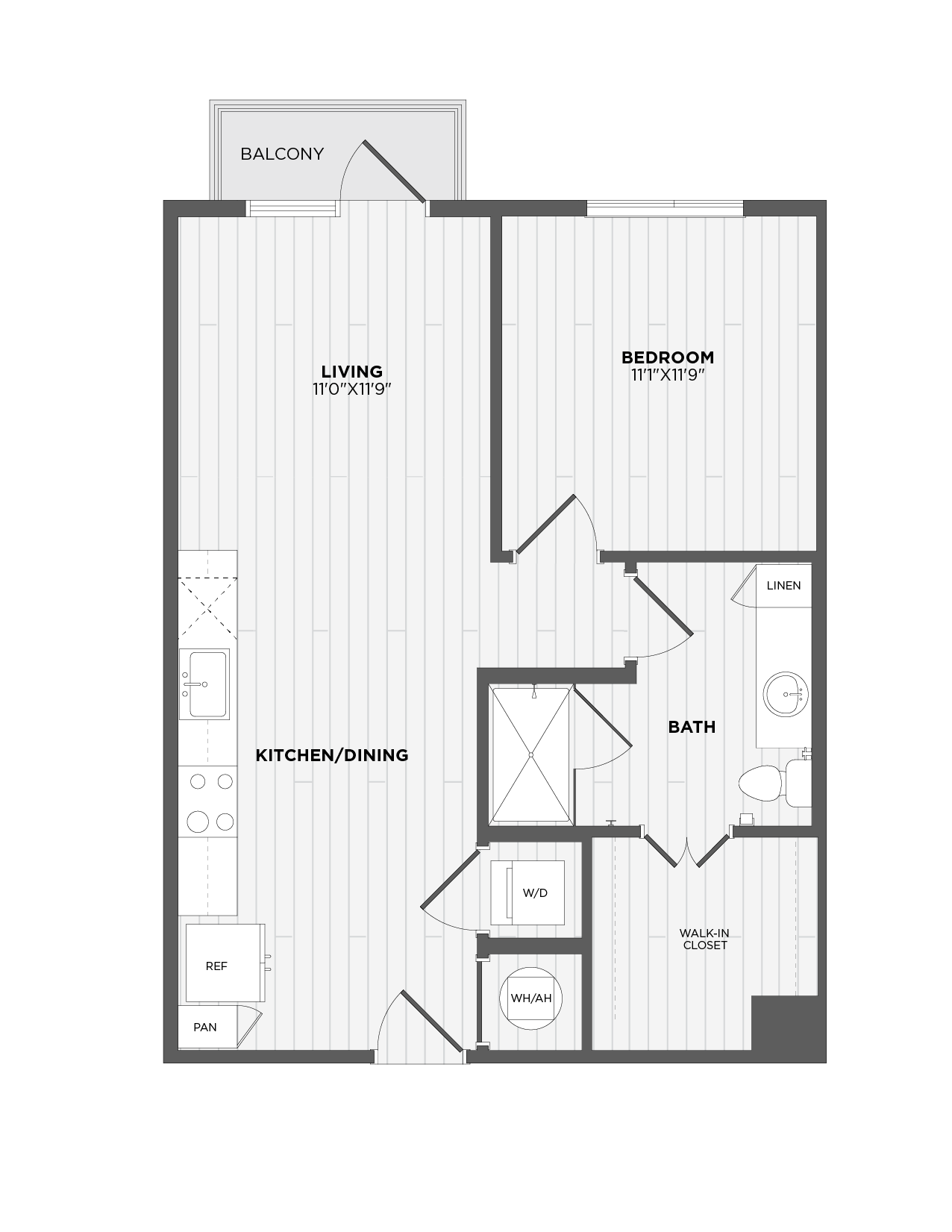 Floor Plan Image of Apartment Apt 316