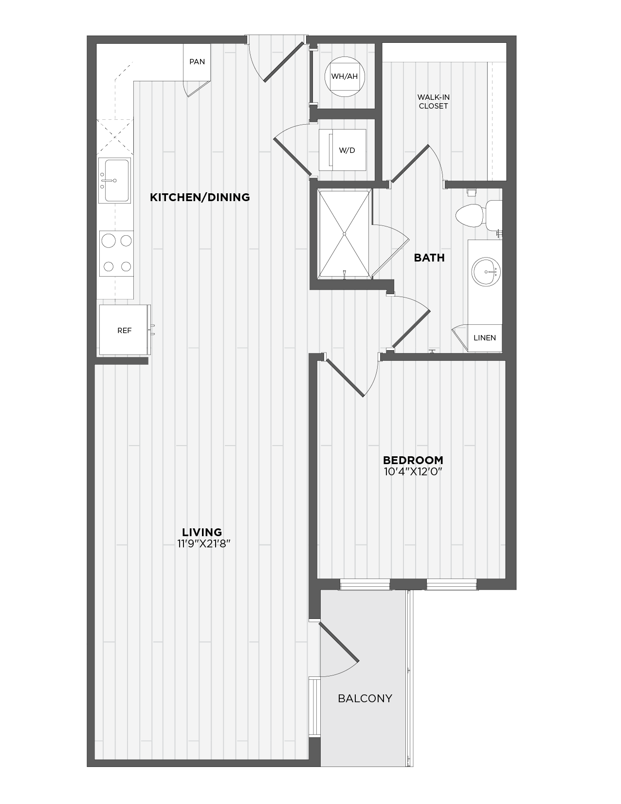 Floor Plan Image of Apartment Apt 313