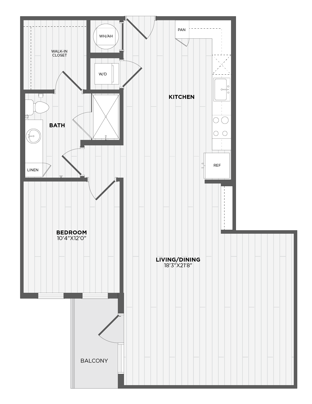 Floor Plan Image of Apartment Apt 523