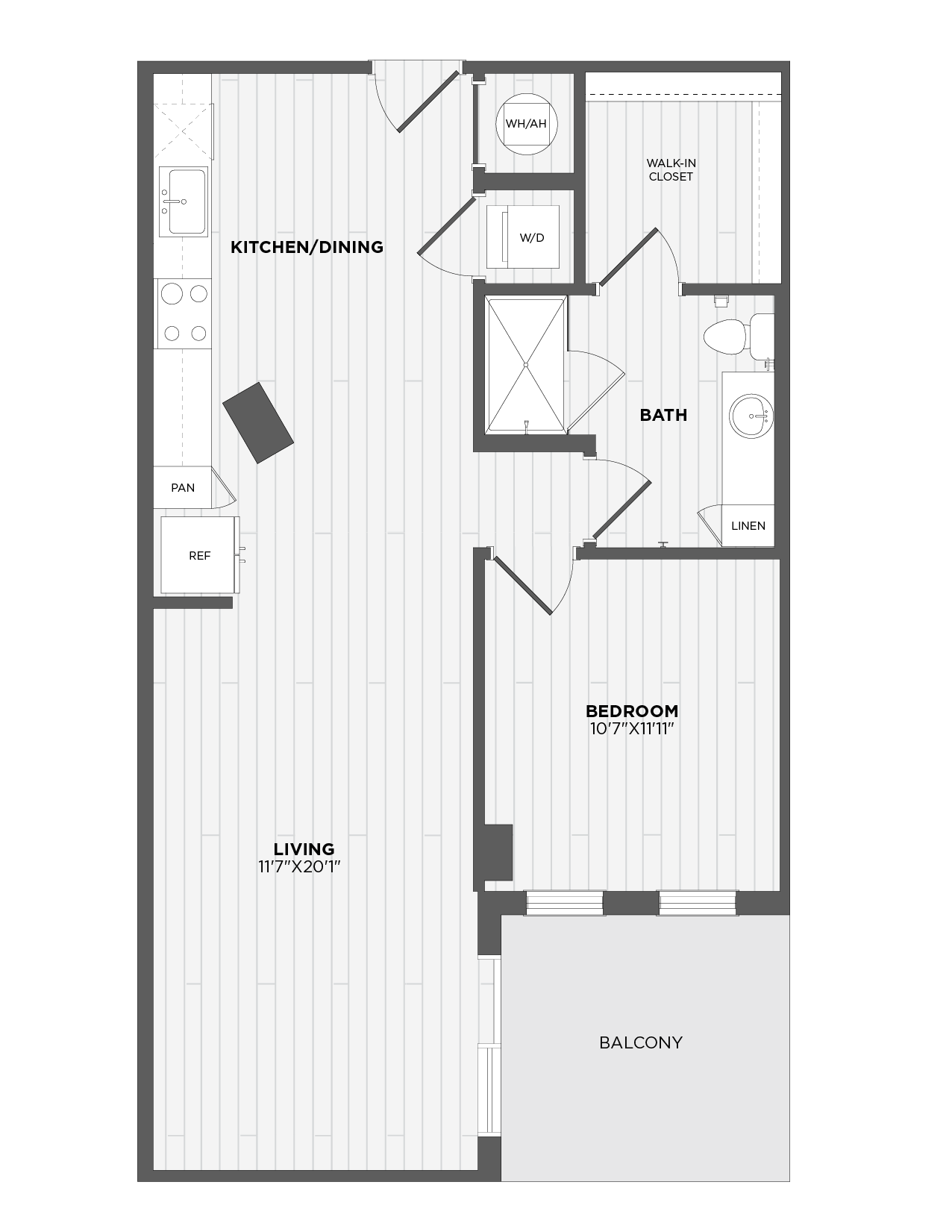 Floor Plan Image of Apartment Apt 113