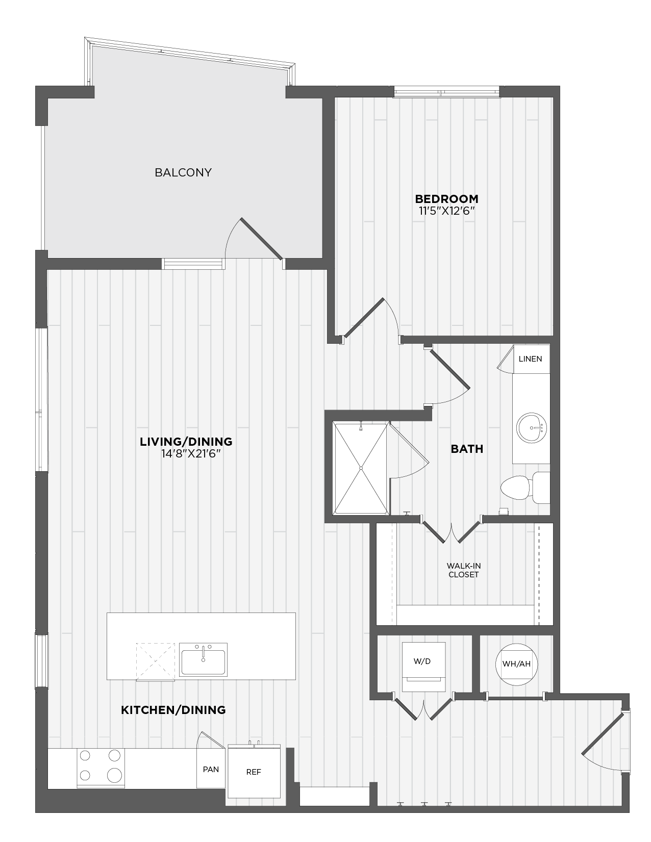 Floor Plan Image of Apartment Apt 302