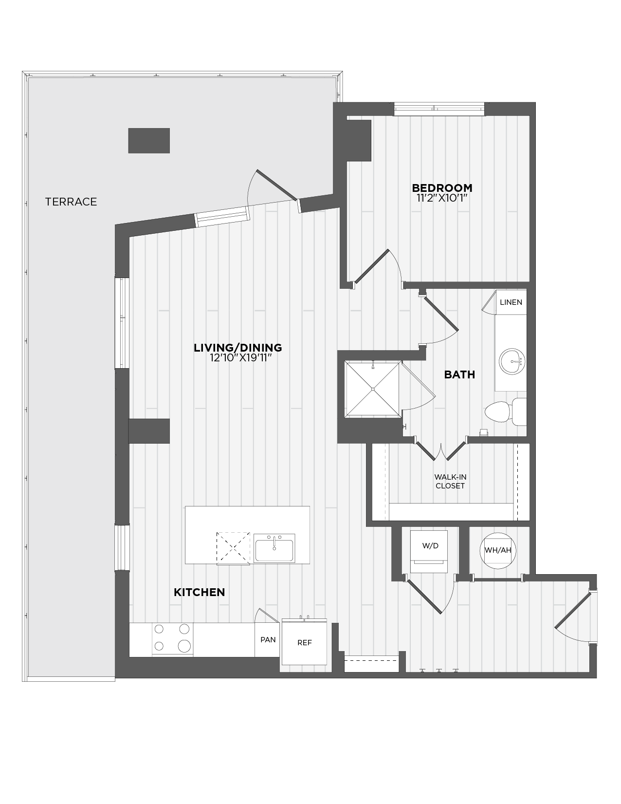 Floor Plan Image of Apartment Apt 102