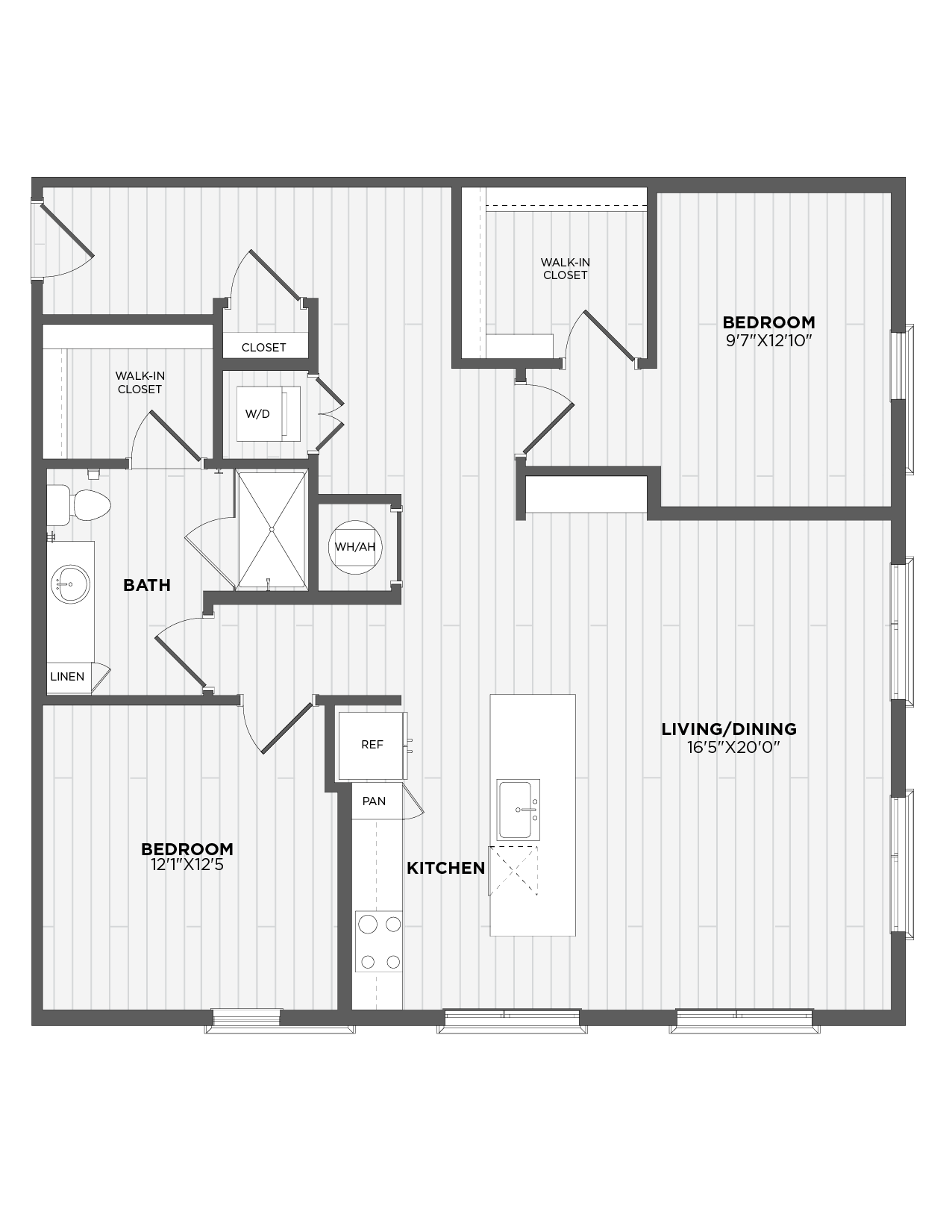 Floor Plan Image of Apartment Apt 233