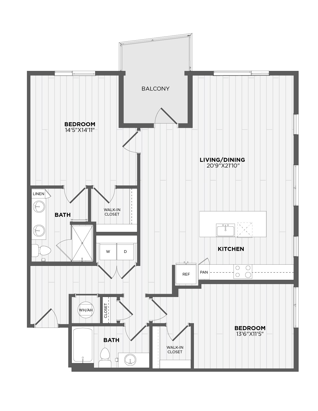 Floor Plan Image of Apartment Apt 601