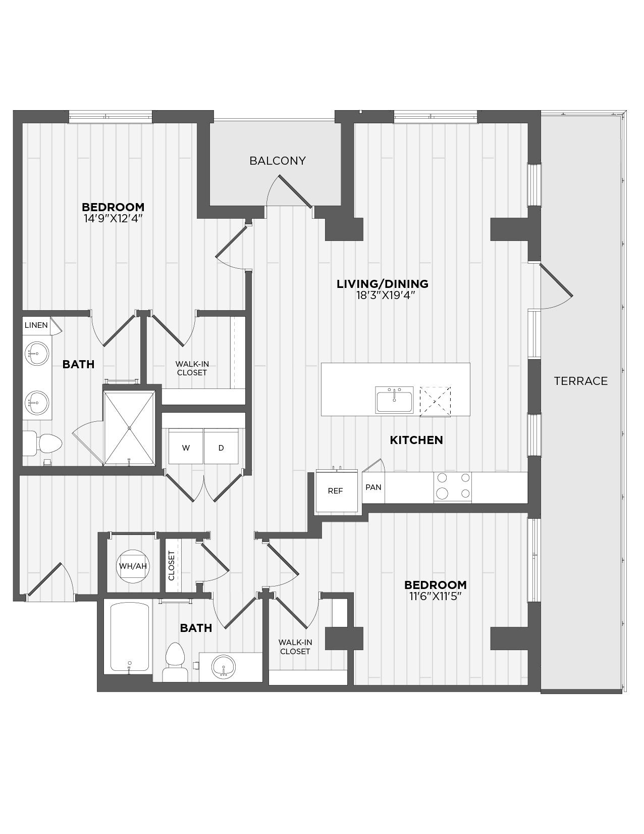 Floor Plan Image of Apartment Apt 101