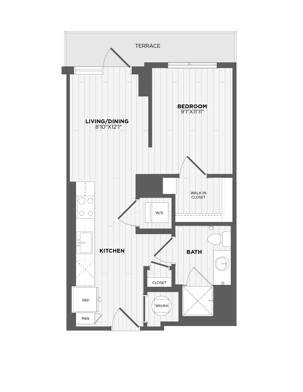 Floor Plan Image of Apartment Apt 109