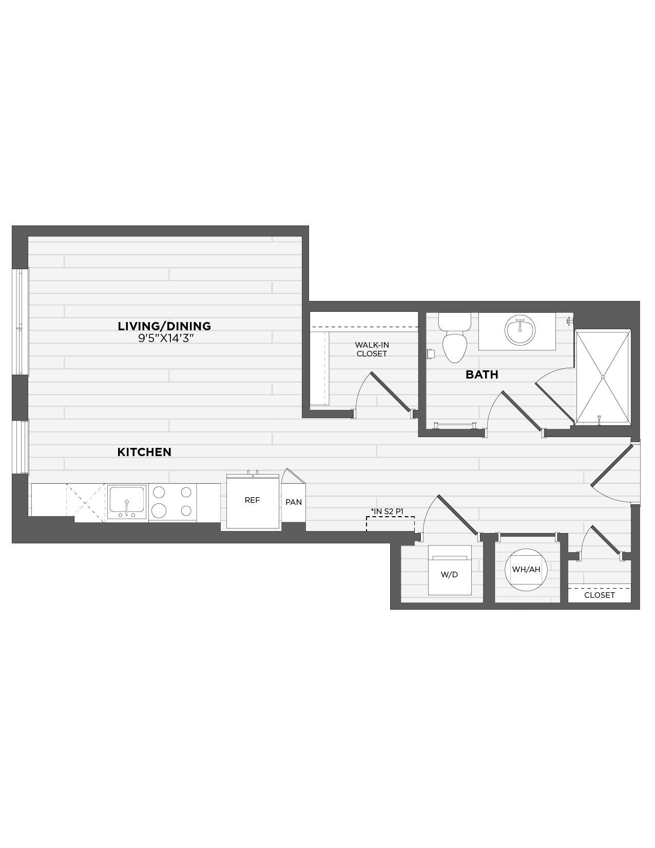 Floor Plan Image of Apartment Apt 106