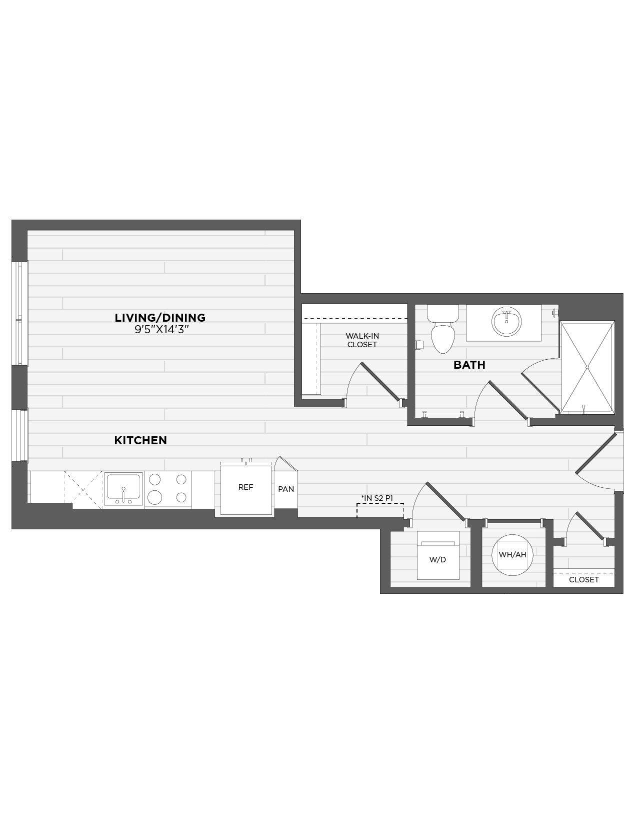 Floor Plan Image of Apartment Apt 406