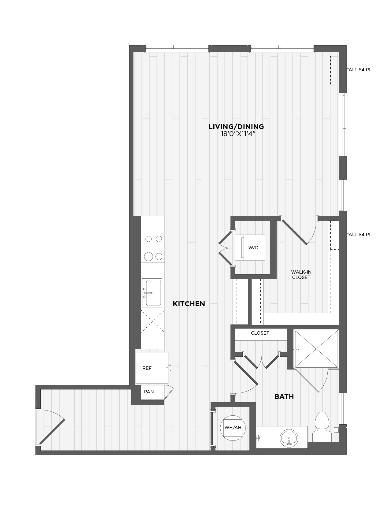 Floor Plan Image of Apartment Apt 110