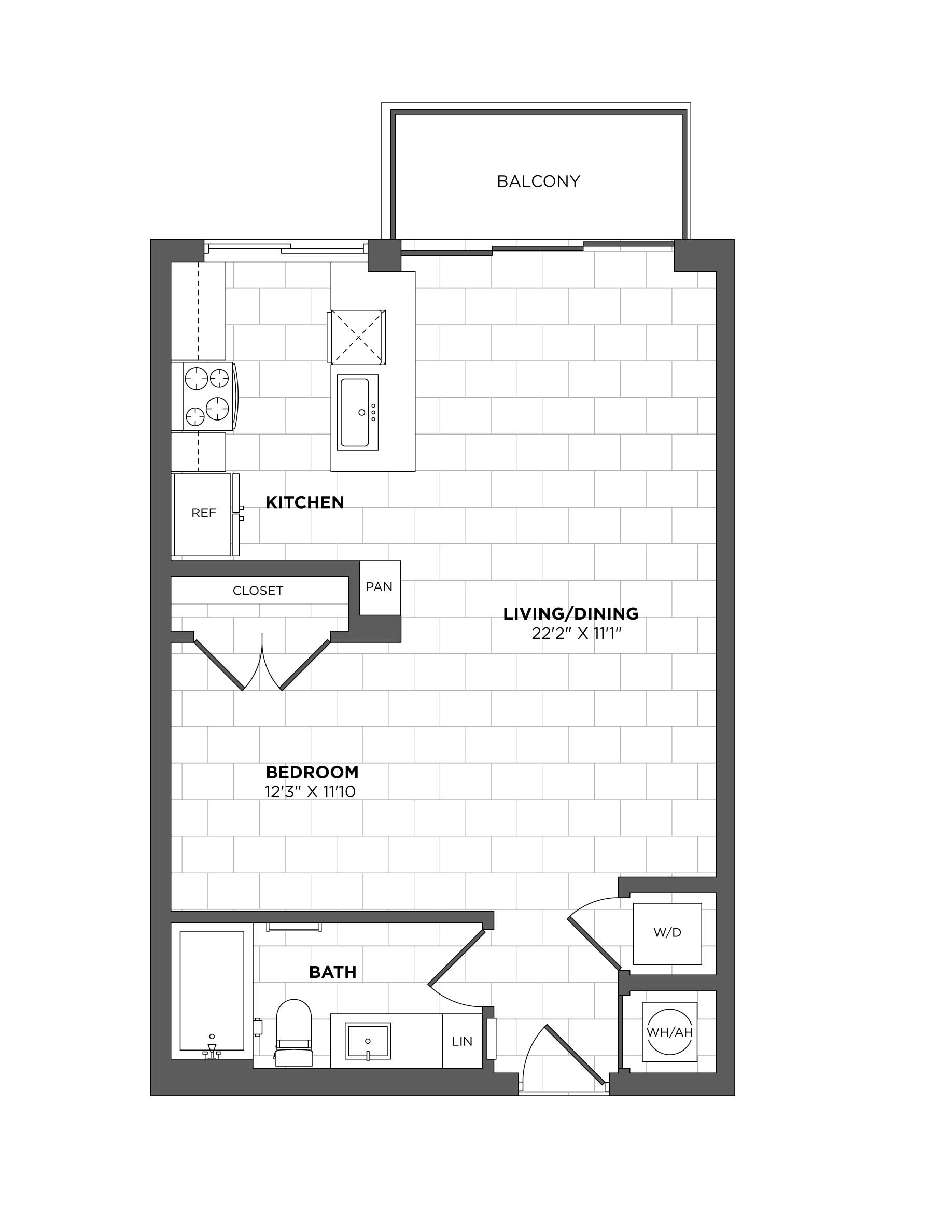 Floor Plan Image of Apartment Apt 1207