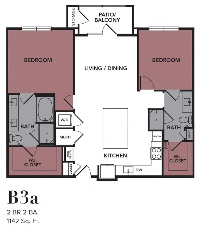 Floor Plan B3a Layout