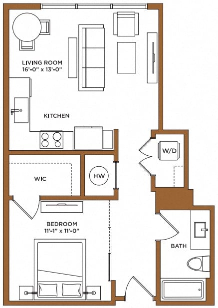 Floor Plan Image of Apartment Apt 1508