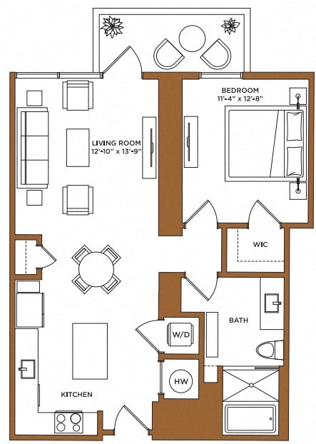 Floor Plan Image of Apartment Apt 2804