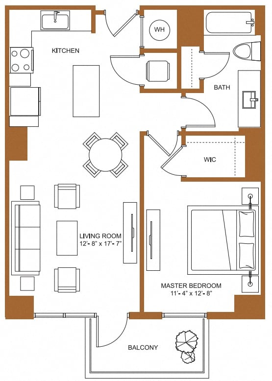 Floor Plan Image of Apartment Apt 3309
