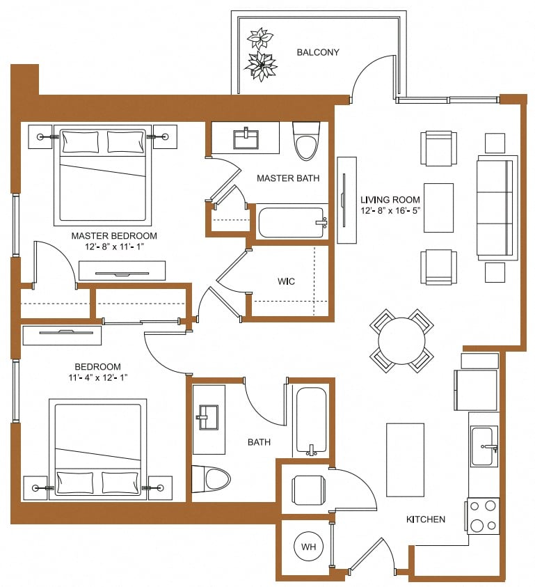 Floor Plan Image of Apartment Apt 2314