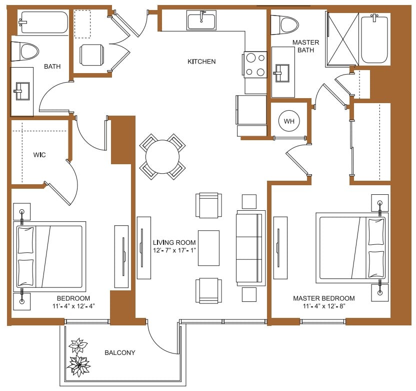 Floor Plan Image of Apartment Apt 3203