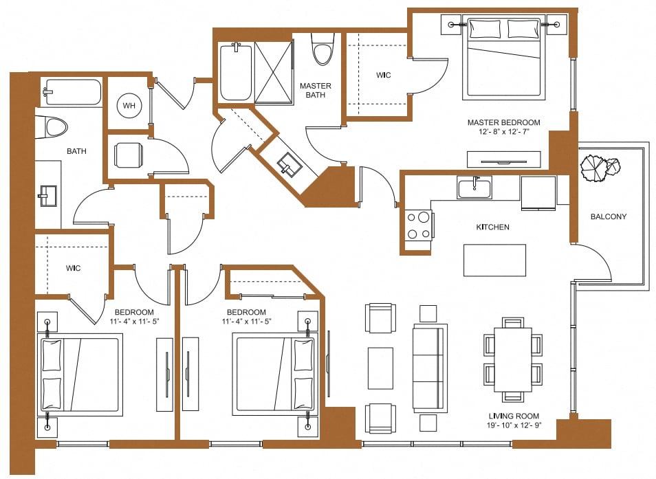 Floor Plan Image of Apartment Apt 2401
