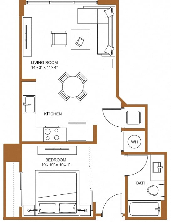 Floor Plan Image of Apartment Apt 3008