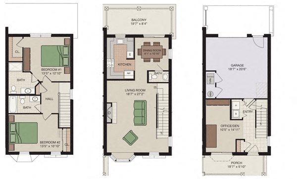 Claremont 2 Bedroom Townhouse