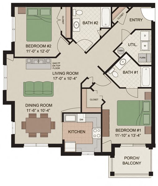 Claremont 2 Bedroom