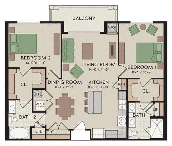 Eagleview Apartments for Rent | Floor Plans | Claremont on the Square