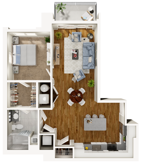 Eagleview Apartments for Rent | Floor Plans | Claremont on the Square